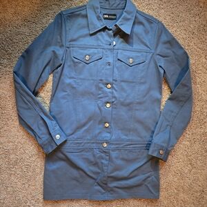 Zara Classic Blue Shirt Jacket